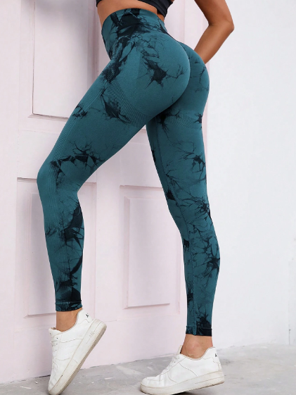 Legging Marble Aqua Verde