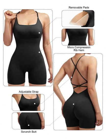 Enterizo Racer Negro