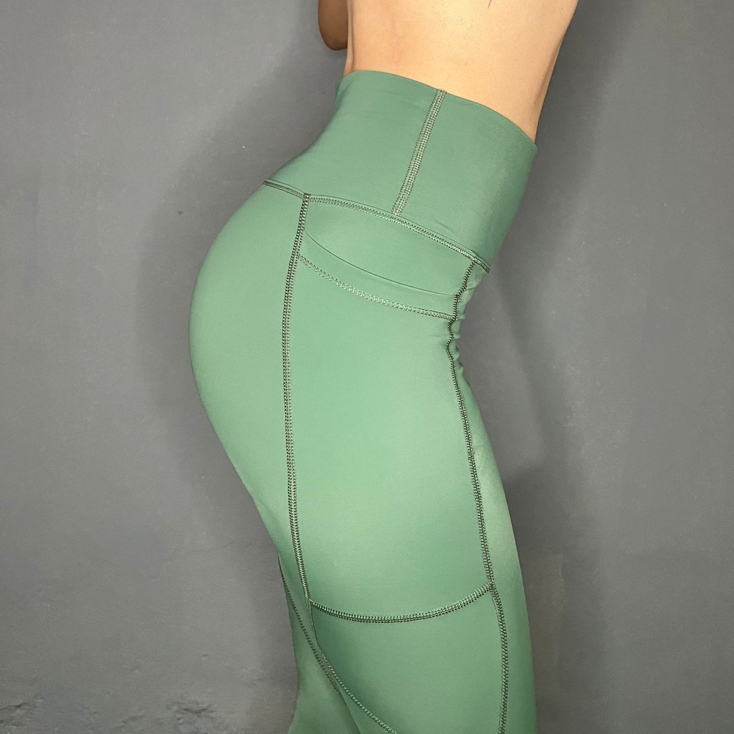 Legging Sin Scrunch Verde